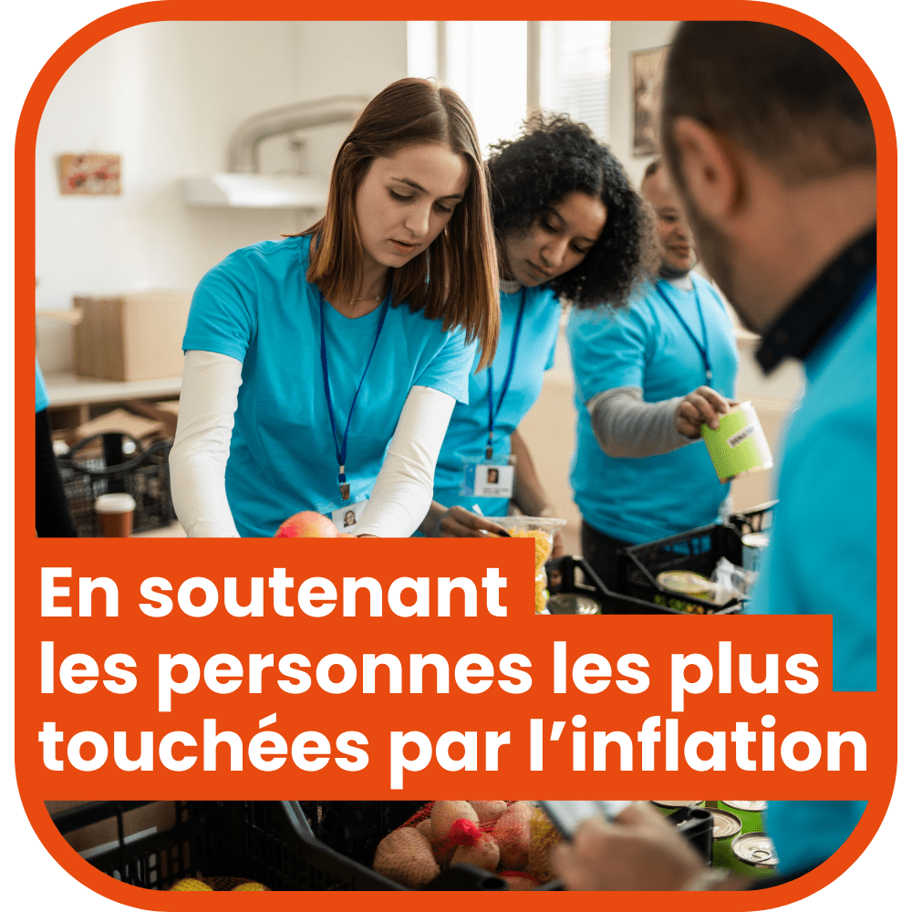 EN soutenant les personnes les plus touchées par l'inflation
