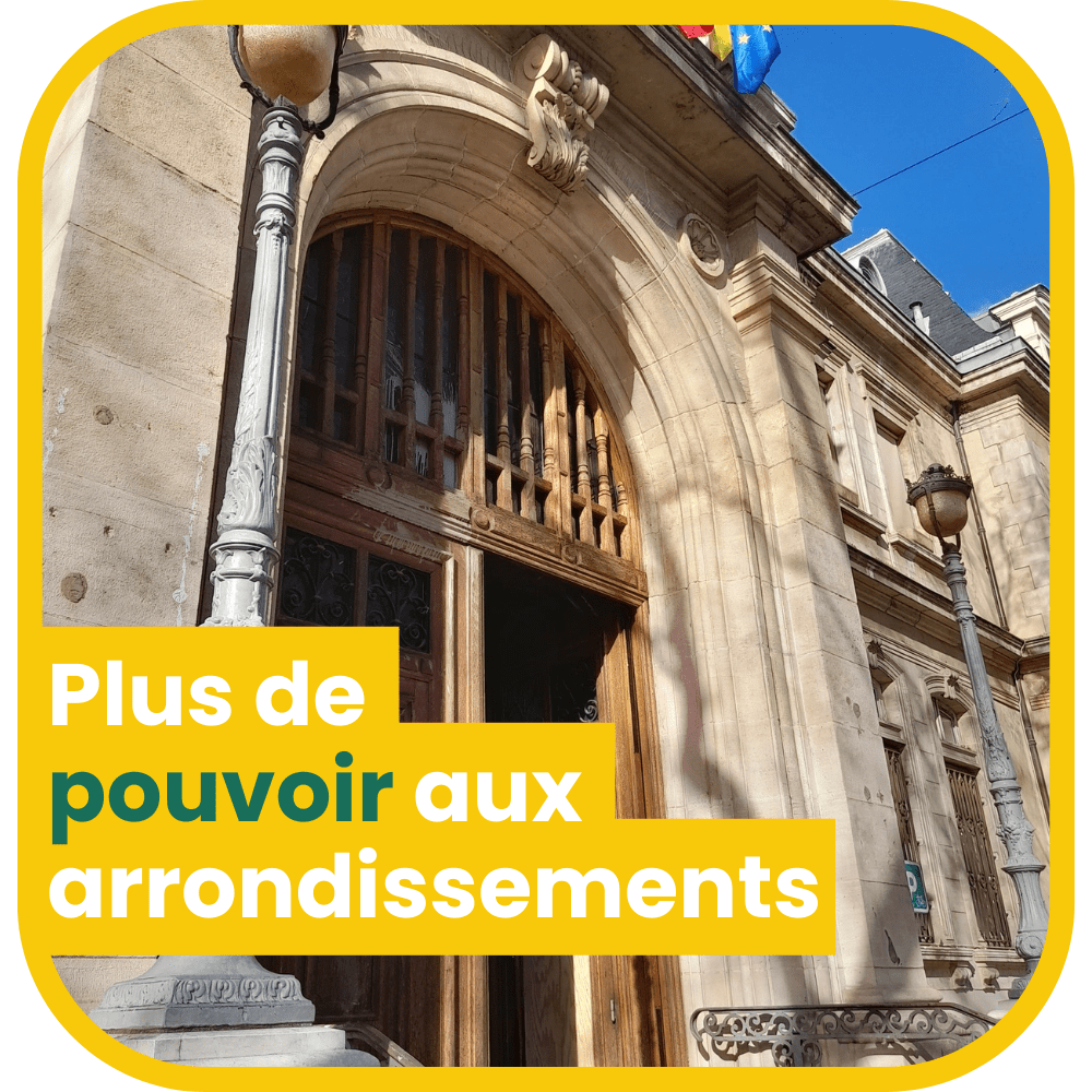 Plus de pouvoir aux arrondissements