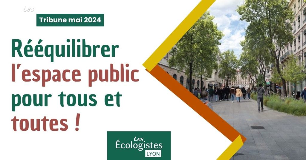 Tribune de mai 2024 : Rééquilibrer l'espace public pour tous et toutes !